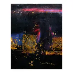 Raul Isidro, Formation, gold leaf & acrylic