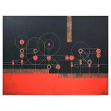 Arturo Luz, Forms of Amusement I, acrylic painting collage