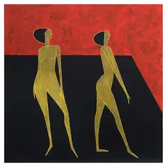 Arturo Luz, Women, acrylic on canvas