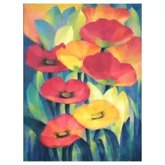 James Onglepho, Still Life (Flowers), oil on canvas