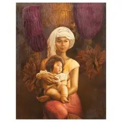 Jose Blanco, Pahiyas, oil on canvas