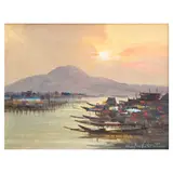 Bancas by Cesar Buenaventura, oil on canvas, sold Jul 2025