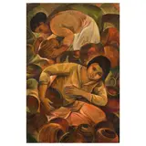 Roger San Miguel, Jar Women, oil on canvas