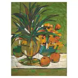 Still Life by Roger San Miguel, oil on canvas, sold Jul 2025