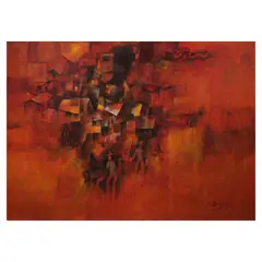 Barung-barong by Roger San Miguel, oil on canvas, sold Jul 2025
