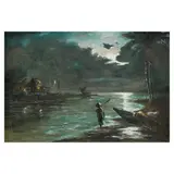 Oscar Navarro, Seascape, oil on canvas