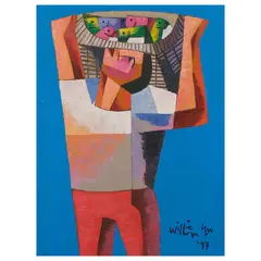 William Yu, Fish Harvest, oil on canvas