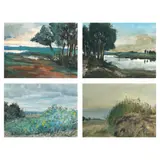 Marciano Galang, A Lot of Four Artworks, <br />c.) Landscape <br />signed and dated 1969 (lower right) <br />oil on wood <br />12” x 16” (30 cm x 41 cm) <br /> <br />d.) Landscape <br />signed (lower right) <br />oil on canvas <br />12” x 16” (30 cm x 41 cm)