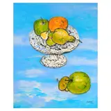Still Life by Juvenal Sansó Garrit, acrylic on paper, sold Jul 2025