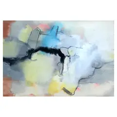 Romulo Olazo, Untitled - Abstract Forms, tempera