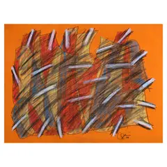 Diaphanous by Romulo Olazo, soft pastel on canson paper, sold Jul 2025