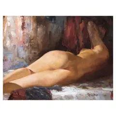 Rudy Herrera, Siesta, oil on canvas
