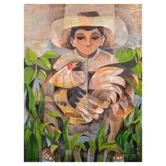 Paco Gorospe, Sabungero, oil on canvas