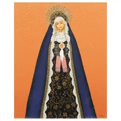 Dominic Rubio, Homage to our Lady of Solitude, oil on canvas