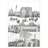 Manuel Baldemor, One Shabbat Light Jerusalem, pen and ink on paper