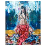 Isobel Francisco, Fish in the Sea, oil on canvas