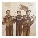 Ernesto Atwel Apas, Olympic Gold Medalist, pyrography