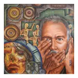 Dan Henry Canalita, De-numero, acrylic on canvas