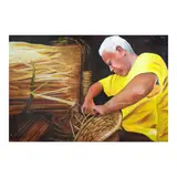 Angelo Tacumba, Lampakanay, acrylic on canvas