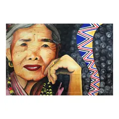 Al L. Mengullo, Lolang Alagad ng Sining, acrylic on canvas