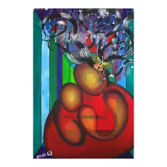 Abbey Jesthony E. Cabulinas, Mother Blues, acrylic on canvas
