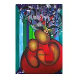 Abbey Jesthony E. Cabulinas, Mother Blues, acrylic on canvas