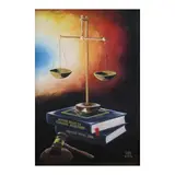 Michael De Vega, Justice, acrylic on canvas