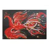 Jericho Sampang, Descend to New Life, acrylic on canvas
