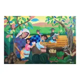 Pdl Jaypee Arcenas, MASAGANA’T SIMPLENG PAMUMUHAY, acrylic on canvas