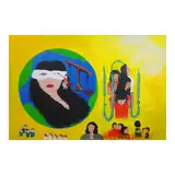 Jhoy R. Layacan, Batang Gustong Makita ang Katarungan ng Kanyang Ina, acrylic on canvas