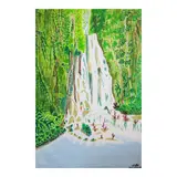 Pdl Raymund Tamu, Water falls (Nature), acrylic on canvas