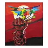 Christian Arrieta, Freedom, acrylic on canvas