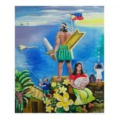 Edgar N. Maligaya, Ang Bayan Ko, acrylic on canvas