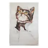Marvin C. Bialba, Naughty Cat, acrylic on canvas
