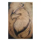 Jade M. Alog, The Great Philippine Eagle, pyrography