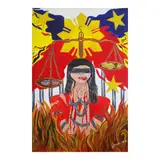 Kapighatian by Janine Ayisha Yvette S. Simeon, acrylic on canvas, sold Jul 2025