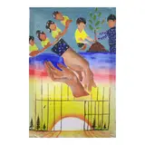 Joey Tero Jr., Sunrise of Hope, acrylic on canvas