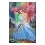 Enrique B. Ponce De Leon, Whispers of the Aurora, acrylic on canvas