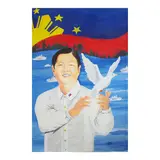 Carlos Jose, Peace Not War, acrylic on canvas