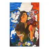 Clarrish F. Orevillo, The Strength of Unity, Wings of Hope, A Journey of Correction and Culture, acrylic on canvas