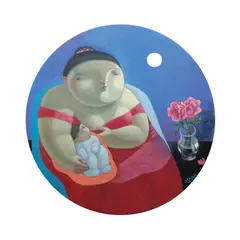 Roel Obemio, Mama’s Love, acrylic on canvas