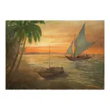 Crispin Lopez, Seascape, oil on canvas