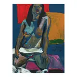 Vincent de Pio, Nude, acrylic on paper