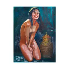 Peck Piñon, Nude, oil on canvas