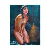 Peck Piñon, Nude, oil on canvas
