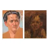 a.) Untitled b.) Portrait by Unidentified artist, a.) pastel on paper b.) oil on masonite board, sold May 2025