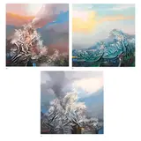 Leonardo Zablan, a.) Autumn b.) Spring c.) Winter IV, oil on canvas