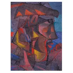 Paco Gorospe, Portrait of a Man, oil on canvas