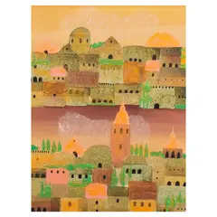 Manuel Baldemor, The Charm of Portugal Village, impasto