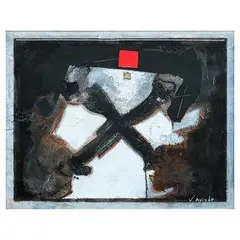 Virgilio Pandy Aviado, Abstraction, oil on canvas